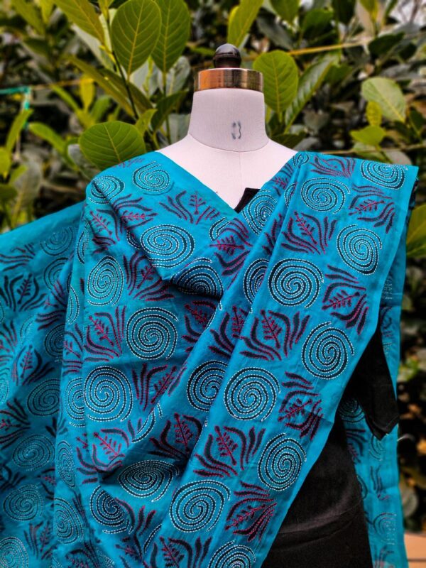 Block Kantha Dupatta