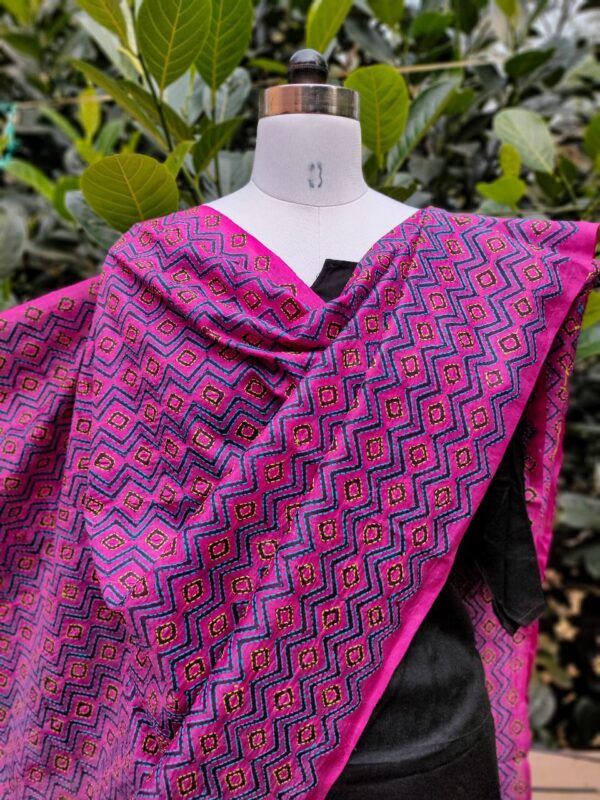Block Kantha Dupatta