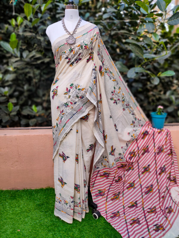 Khadi Cotton Saree - Image 4