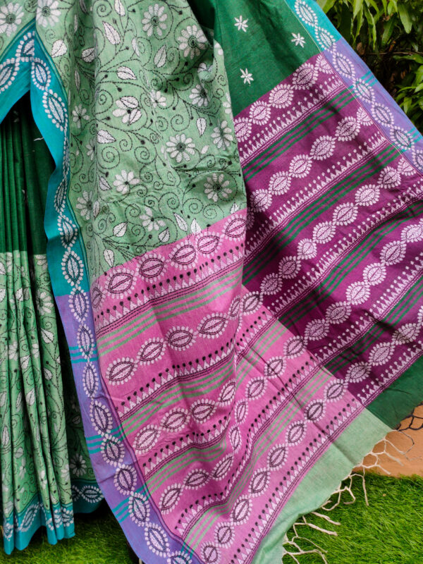Khadi Cotton Saree - Image 3