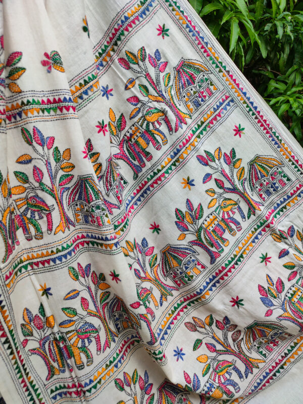 Khadi Cotton Saree - Image 3