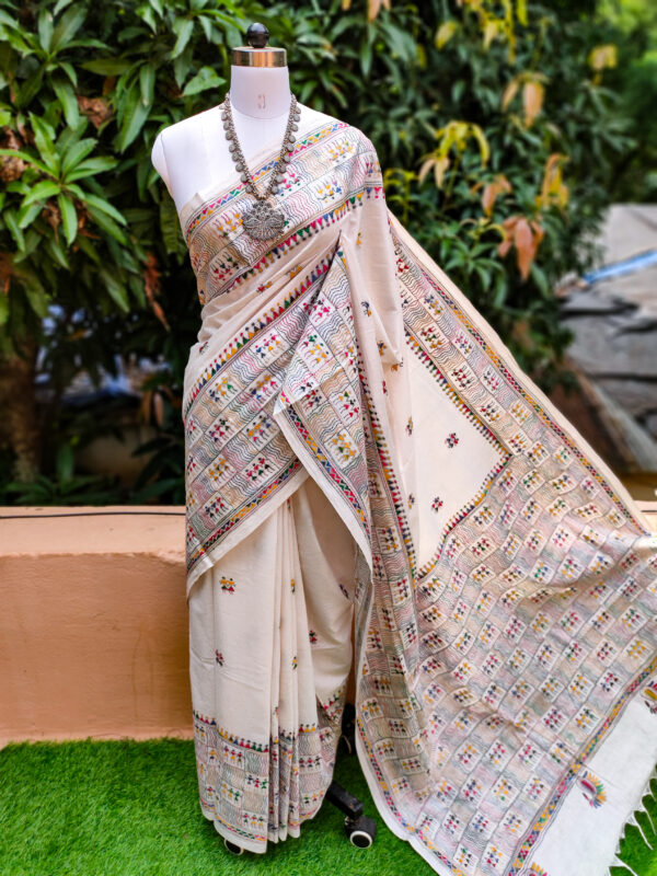 Khadi Cotton Saree - Image 7