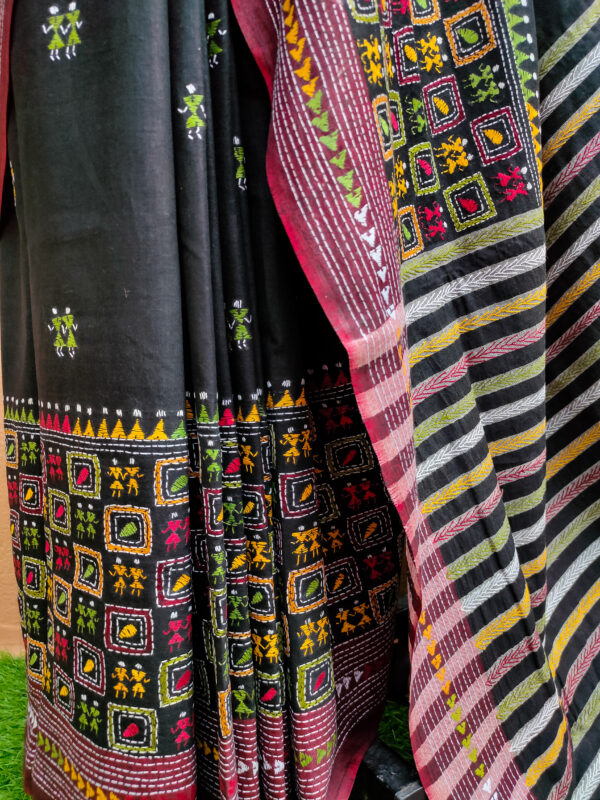 Khadi Cotton Saree - Image 3
