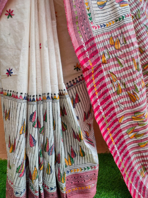 Khadi Cotton Saree - Image 4