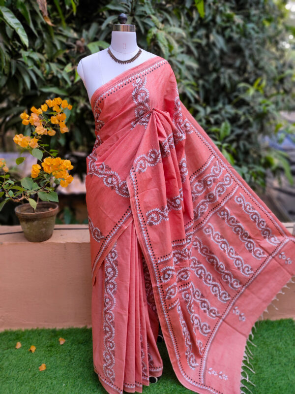 Khadi Kantha Saree - Image 4