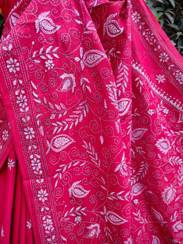 Khadi Kantha Saree - Image 4