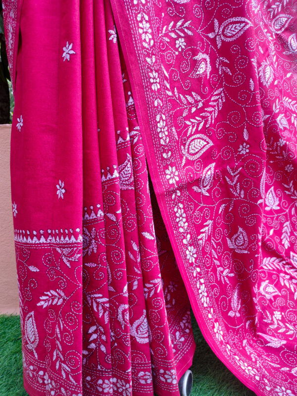 Khadi Kantha Saree - Image 3