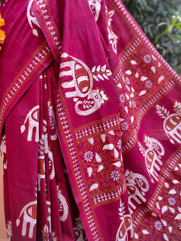 Khadi Cotton Saree - Image 2