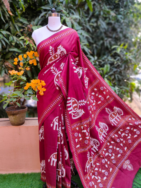 Khadi Cotton Saree - Image 4