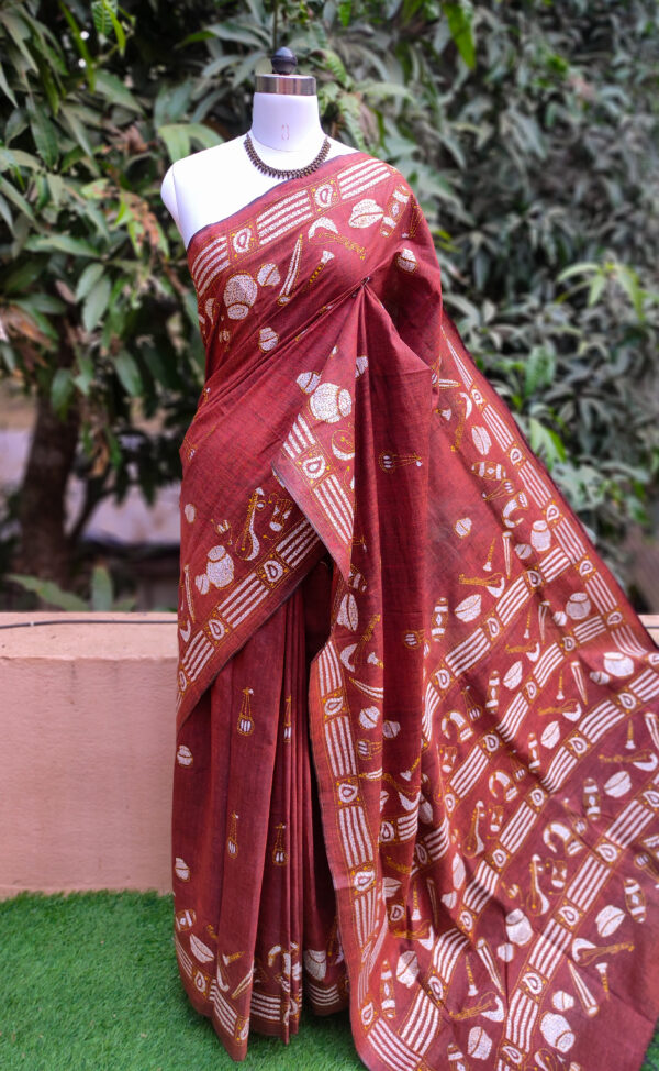 Khadi Cotton Saree - Image 4
