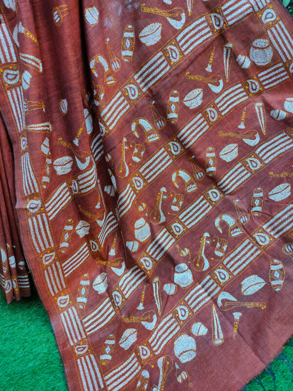 Khadi Cotton Saree - Image 3
