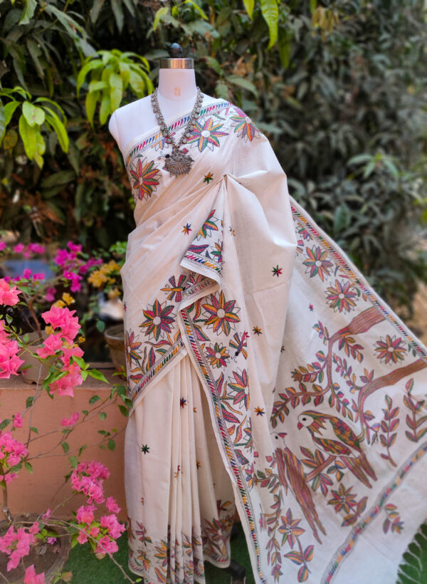 Khadi Cotton Saree - Image 3