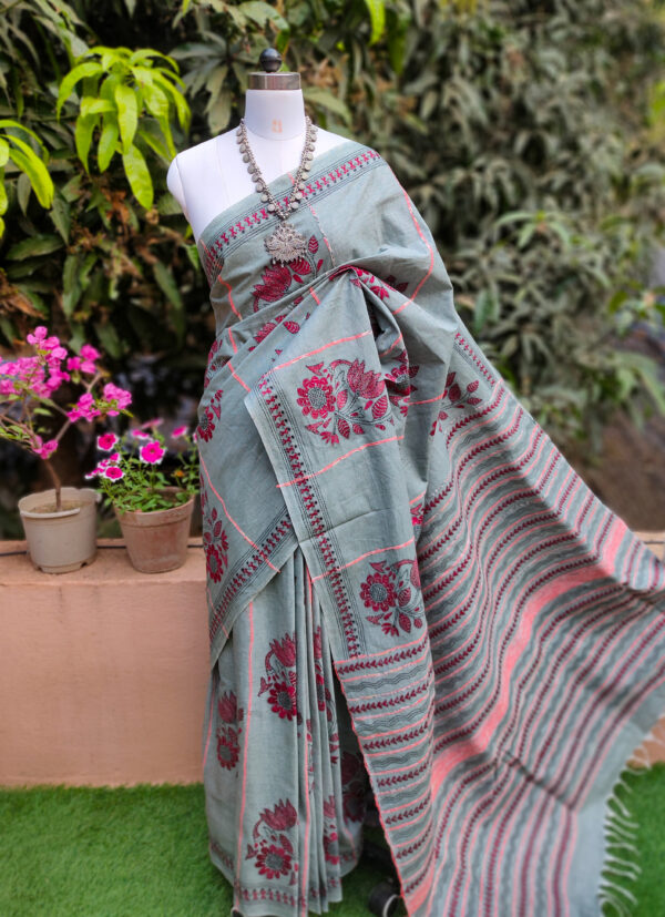Khesh Cotton Saree - Image 3